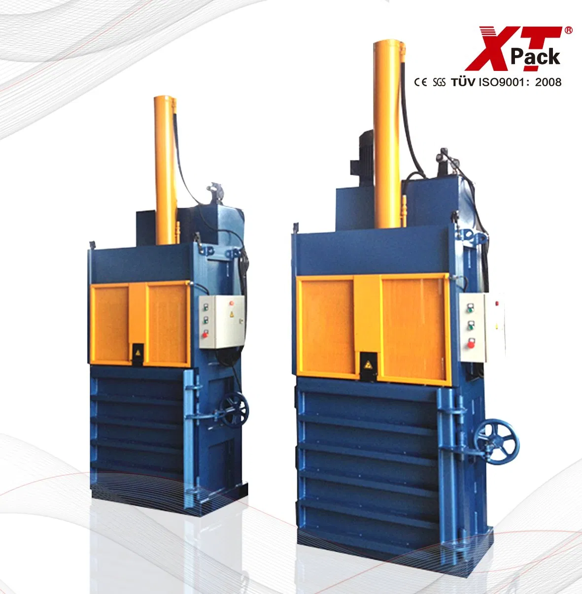 Hydraulic Automatic Square Vertical Waste Paper Cardboard Boxes Plastic Cotton Tyre Bottle Cans Film Used Clothes Recycling Scrap Metal Baler Machine