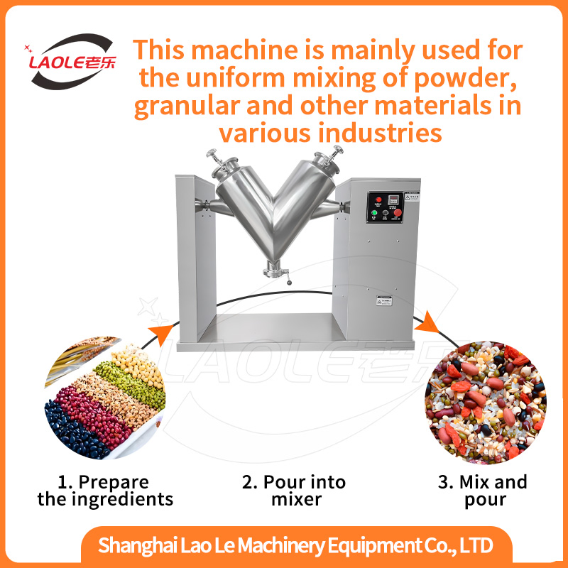 Vh-100 Small Hot Selling Chemical Mixing Equipment V-Type Dry Powder