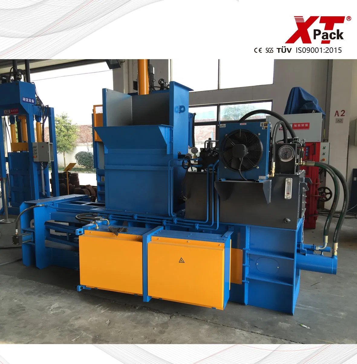 Hydraulic Automatic Square Baling Press Horizontal Vertical Scrap Waste Paper Cardboard Plastic Tyre Bottle Cans Film Used Clothes Recycling Metal Baler Machine