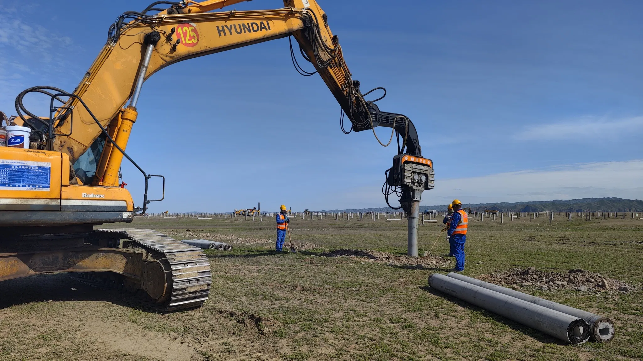 Advanced Solar Pile Driving Equipment for Excavation Projects