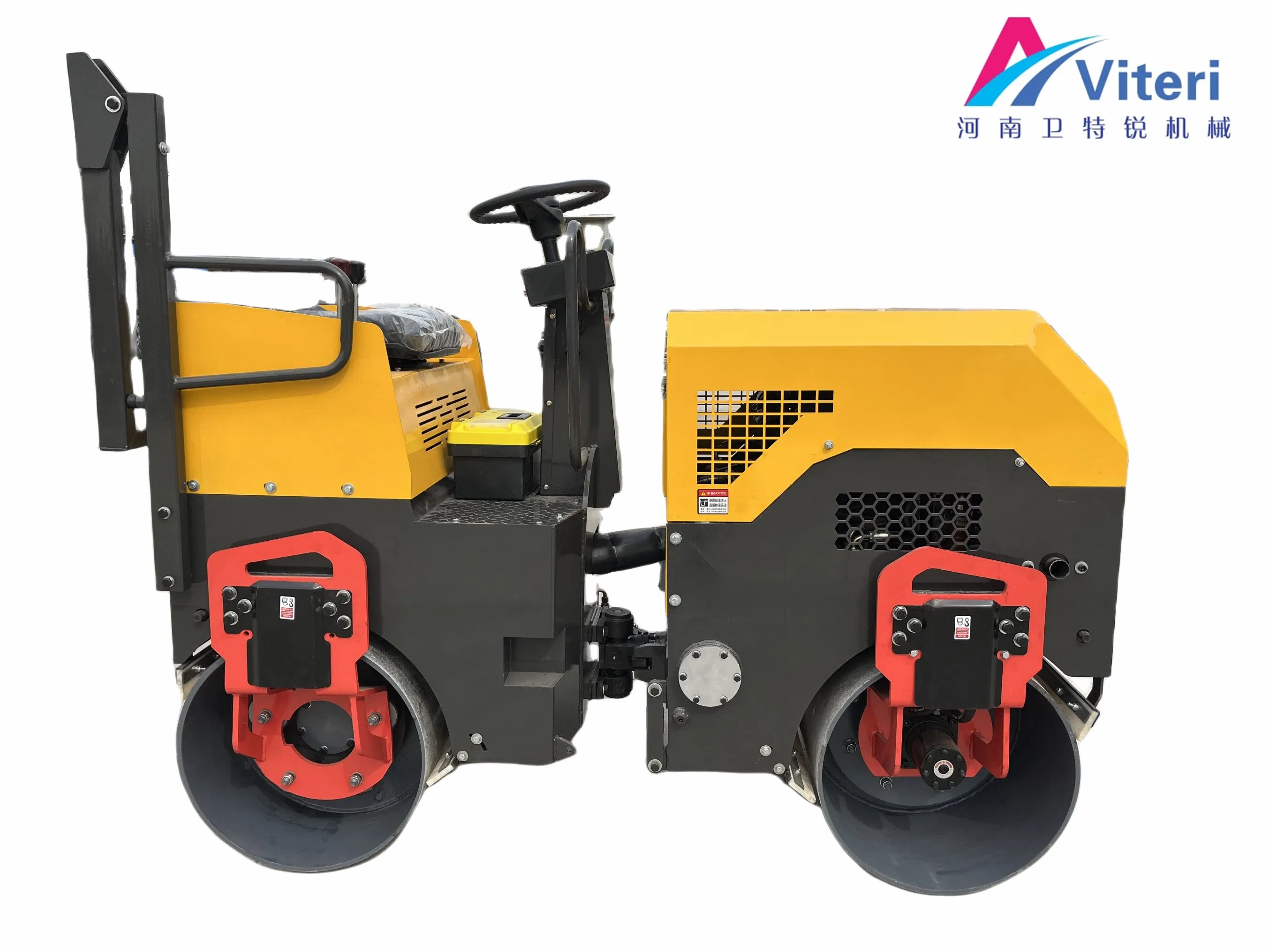 850type 2.8 Ton New Style Double Drum Ride on Hydraulic Road Roller for Construction Works Asphalt Vibratory Compactor Machine Used Road Roller