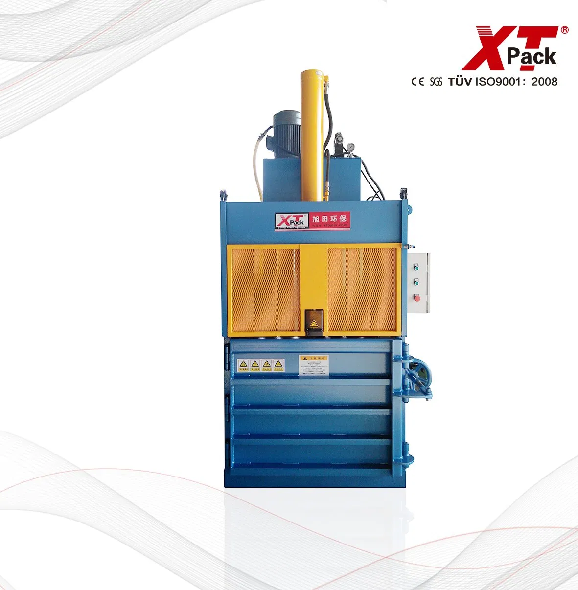 Hydraulic Automatic Square Vertical Waste Paper Cardboard Boxes Plastic Cotton Tyre Bottle Cans Film Used Clothes Recycling Scrap Metal Baler Machine