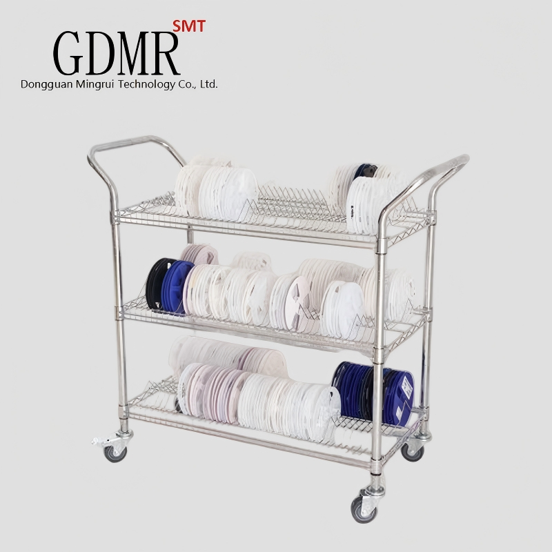 SMT Handling Equipment SMT Multifunctional Material Reel Cart in PCB Production Line