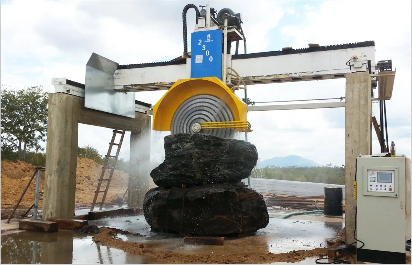 2026 Advanced Factory Price Hualong Stone Machinery Hlqy-2500 Bridge Saw Granite Multi Blade Block Cutter Quarry Stone Cutting Machine