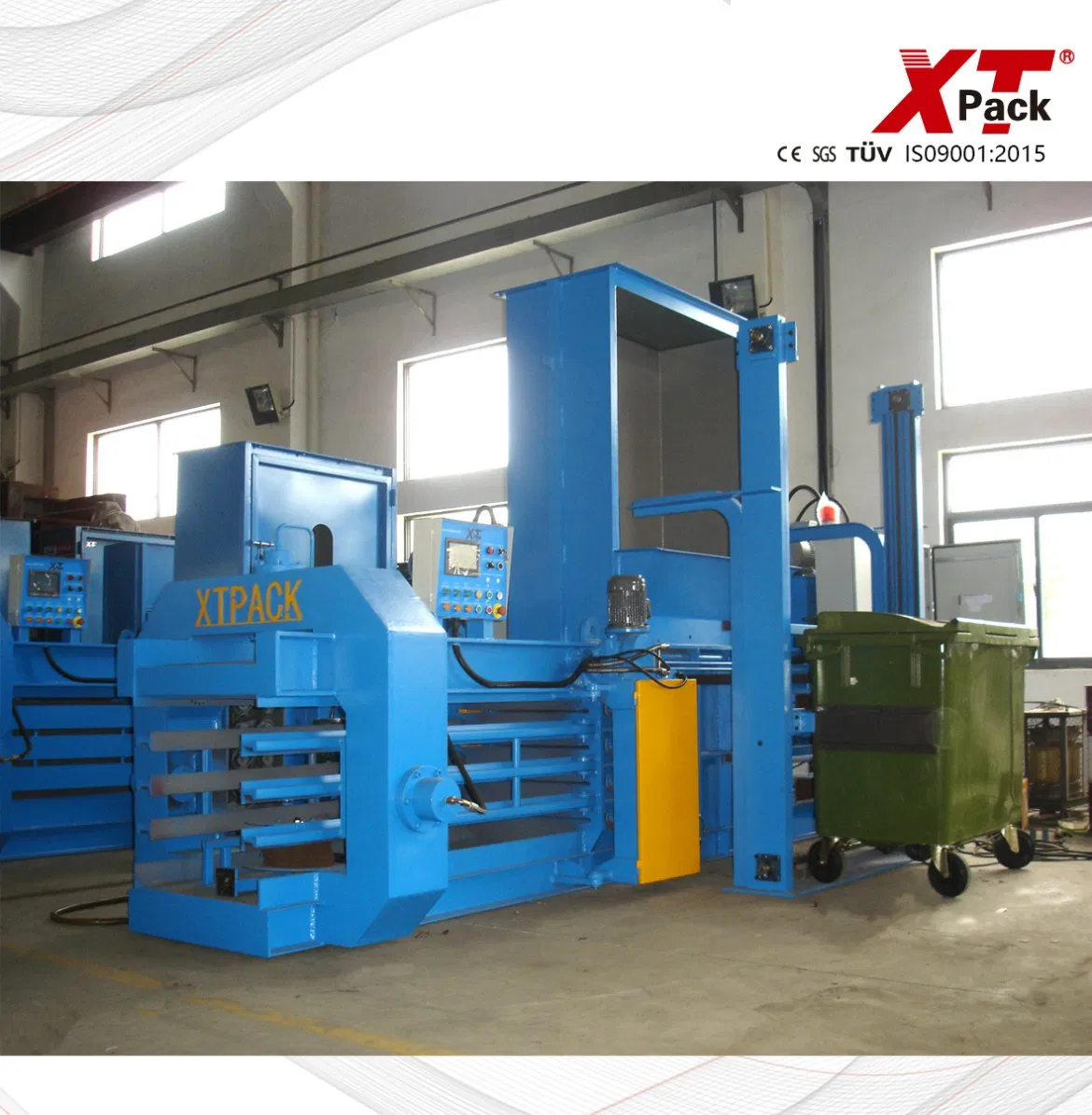 Hydraulic Automatic Square Baling Press Horizontal Vertical Scrap Waste Paper Cardboard Plastic Tyre Bottle Cans Film Used Clothes Recycling Metal Baler Machine
