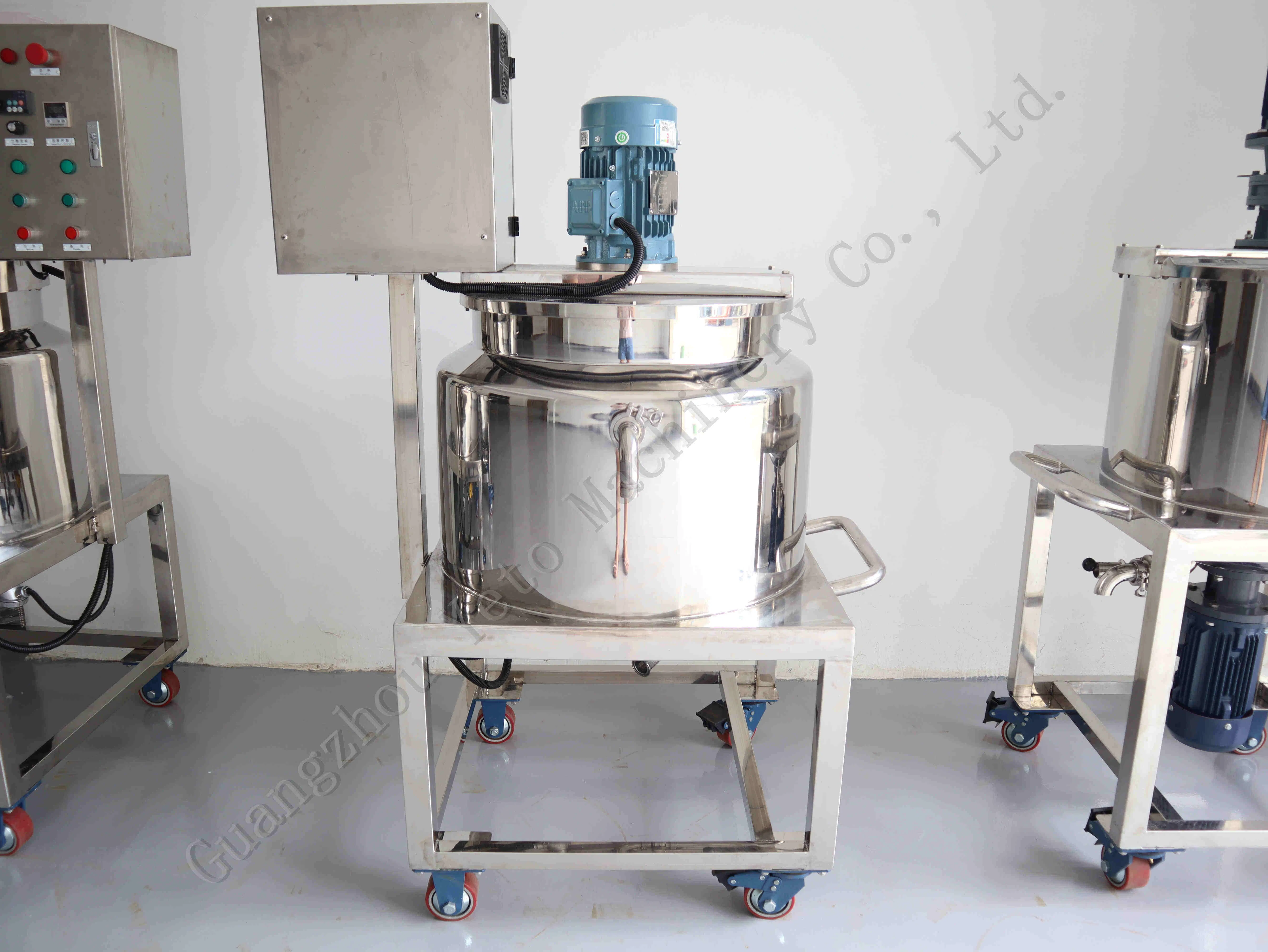 500L High-Speed Dispersion Plate Heating Blending Mixer Tank for Detergent Making Dish Washing Gel Mixing Equipment