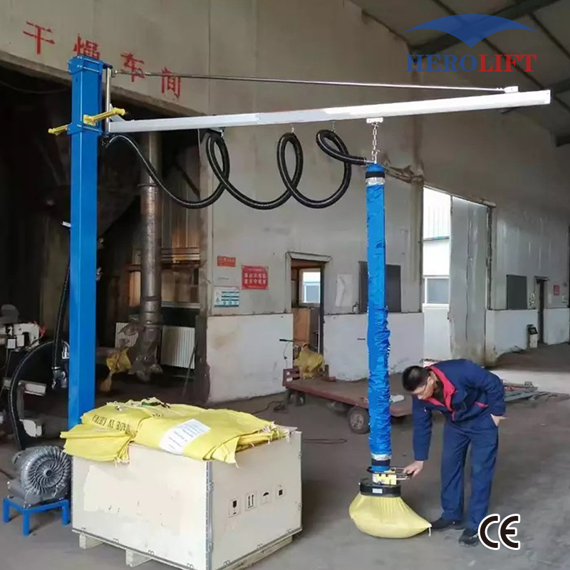 Warehouse Material Handing Equipment Industrial Vacuum Lifting Systems Reliable Tube &amp; Bag Handling