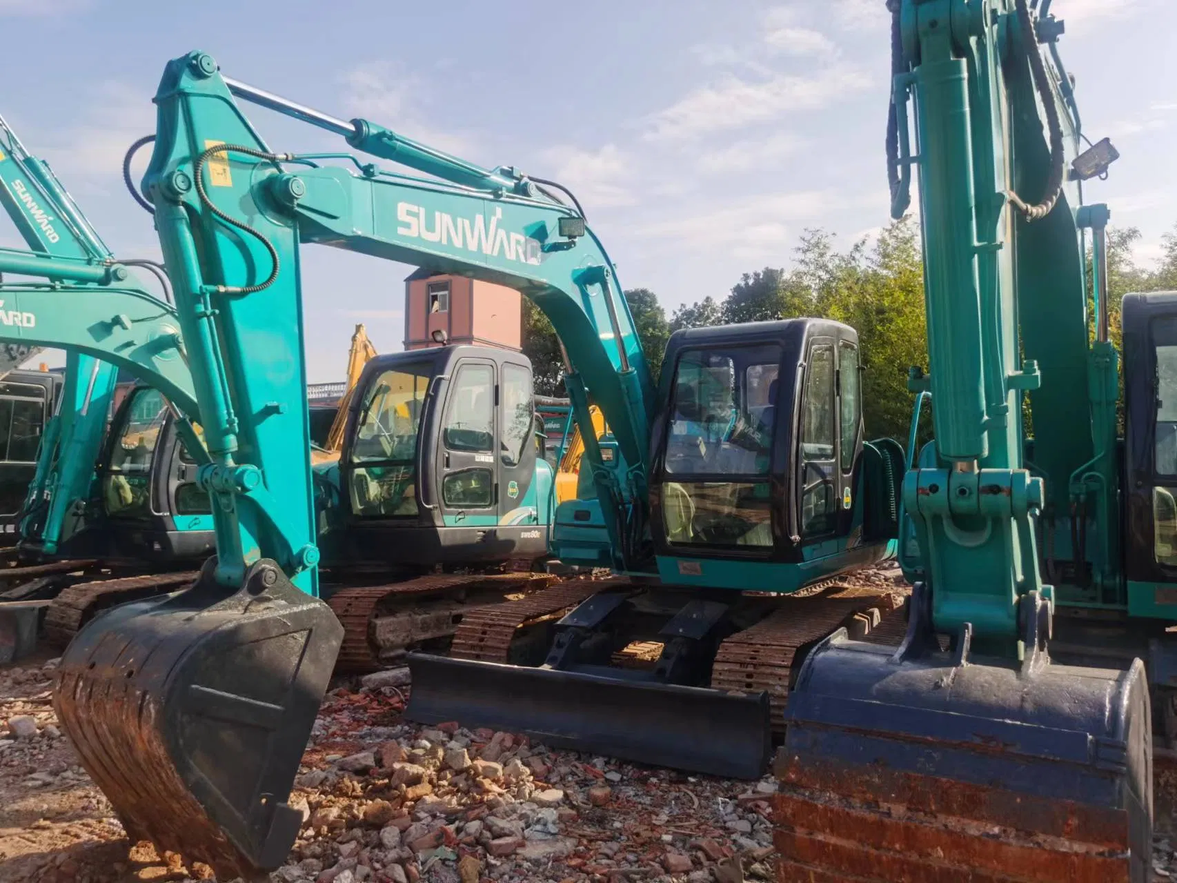 Sunward Swe90e Secondhand 9t Construction Machinery Original Equipment