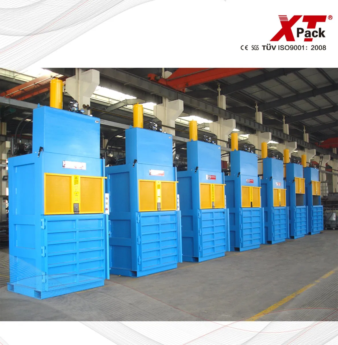 Hydraulic Automatic Square Vertical Waste Paper Cardboard Boxes Plastic Cotton Tyre Bottle Cans Film Used Clothes Recycling Scrap Metal Baler Machine