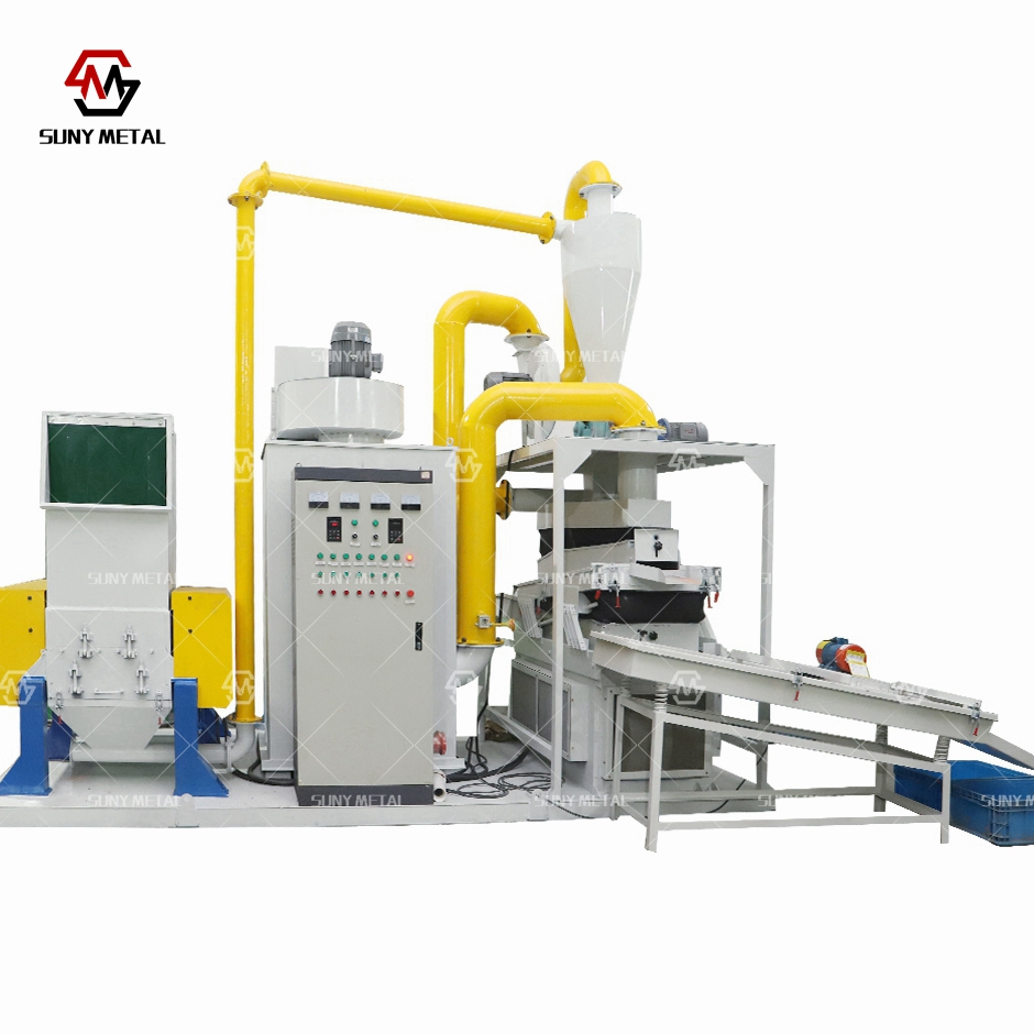 Industrial Copper Cable Recycling Equipment Used Wire Shredding Power Line Granulating in One Machine Granulator