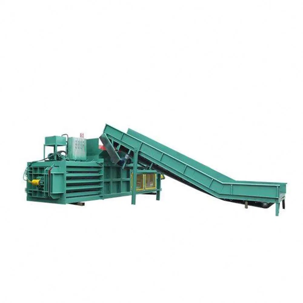 Rice Husk Baler Machine Waste Fabric Baling Press Used Aluminium Cans Horizontal Hydraulic Baling Press Machine