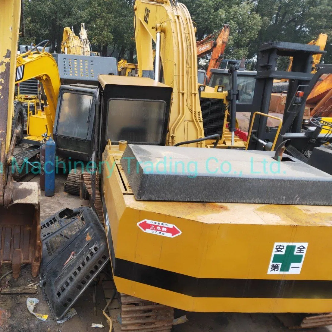 Used Caterpillar E220b Hydraulic Excavator Construction Machinery Free Shipping
