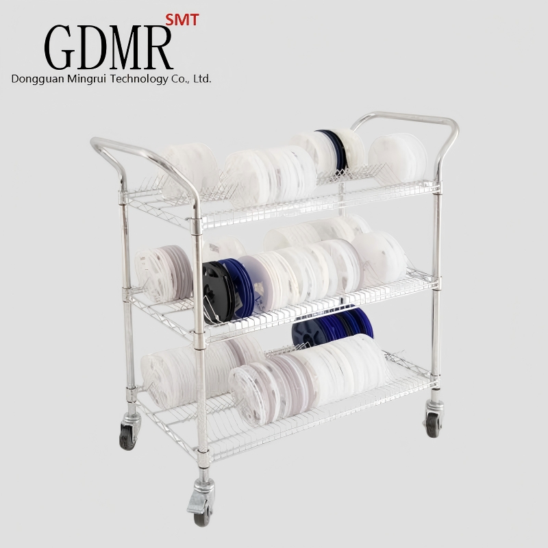 SMT Handling Equipment SMT Multifunctional Material Reel Cart in PCB Production Line