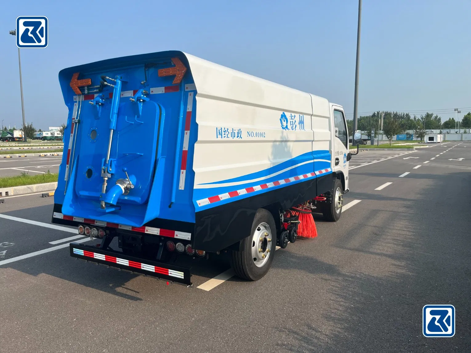 7 Ton Electric Road Sweeper Truck Engineering Construction Machinery New and Used