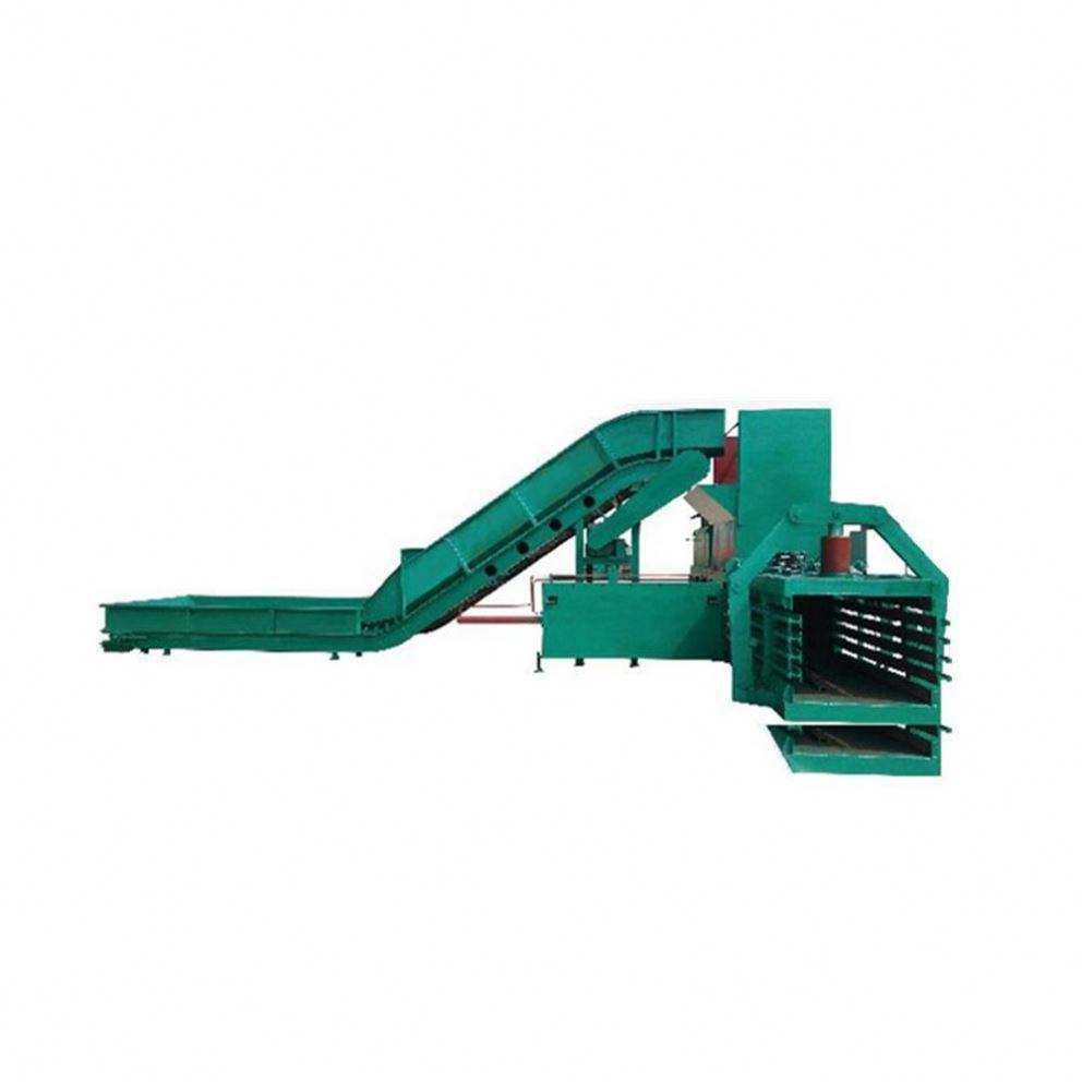 Rice Husk Baler Machine Waste Fabric Baling Press Used Aluminium Cans Horizontal Hydraulic Baling Press Machine
