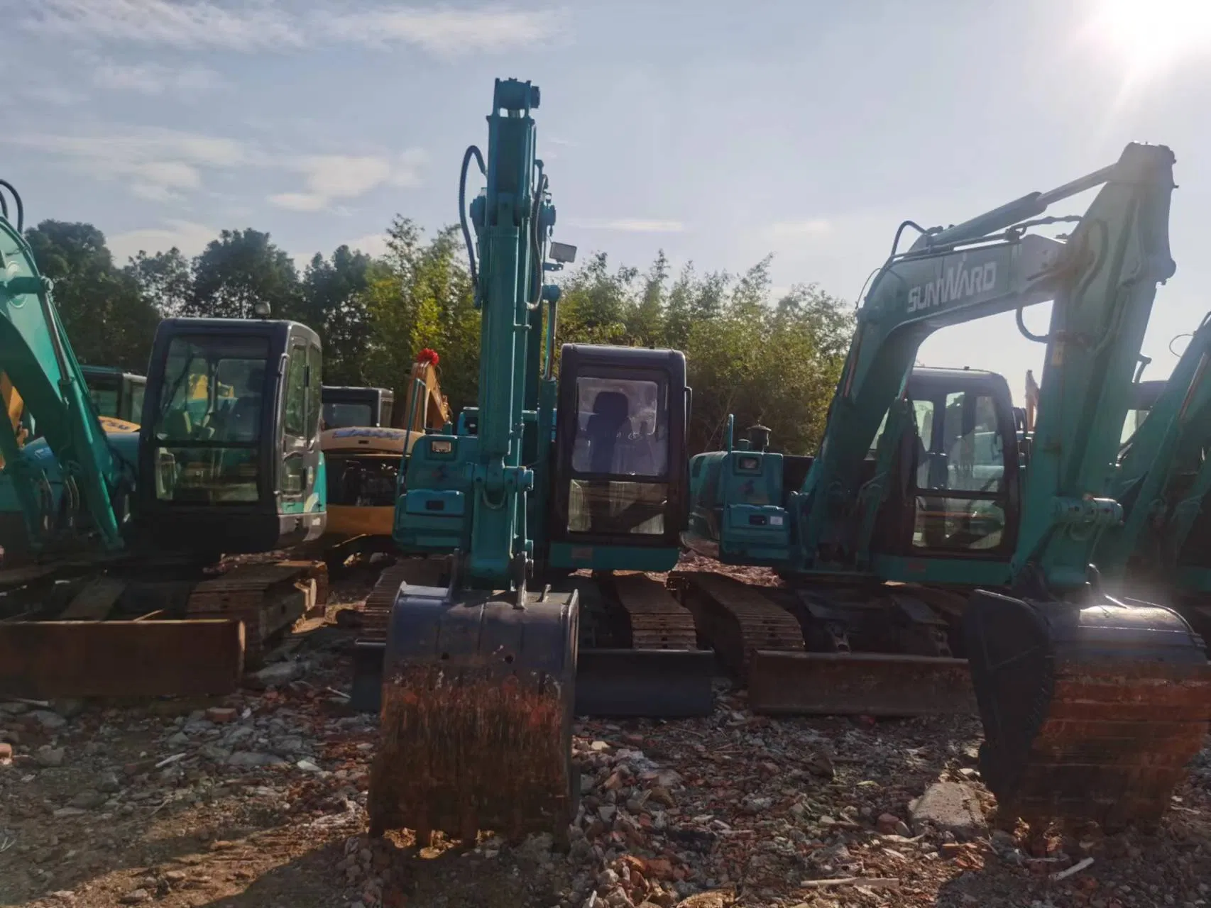 Sunward Swe90e Secondhand 9t Construction Machinery Original Equipment