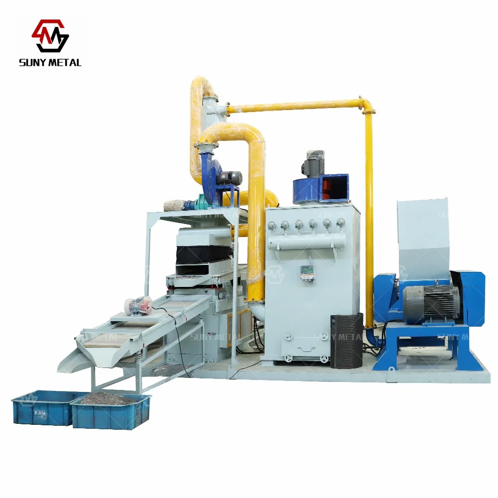 Industrial Copper Cable Recycling Equipment Used Wire Shredding Power Line Granulating in One Machine Granulator