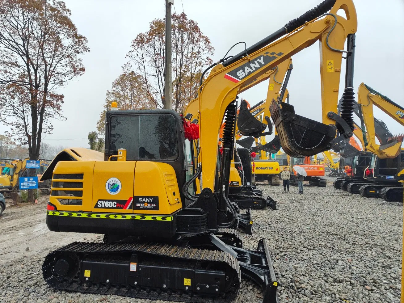 Best Price Sy60 5 Ton 6 Ton PC55 PC60 PC70 Small Mini Crawler Excavators Used Construction Equipment Second-Hand Hydraulic System Digging Machine Excavator