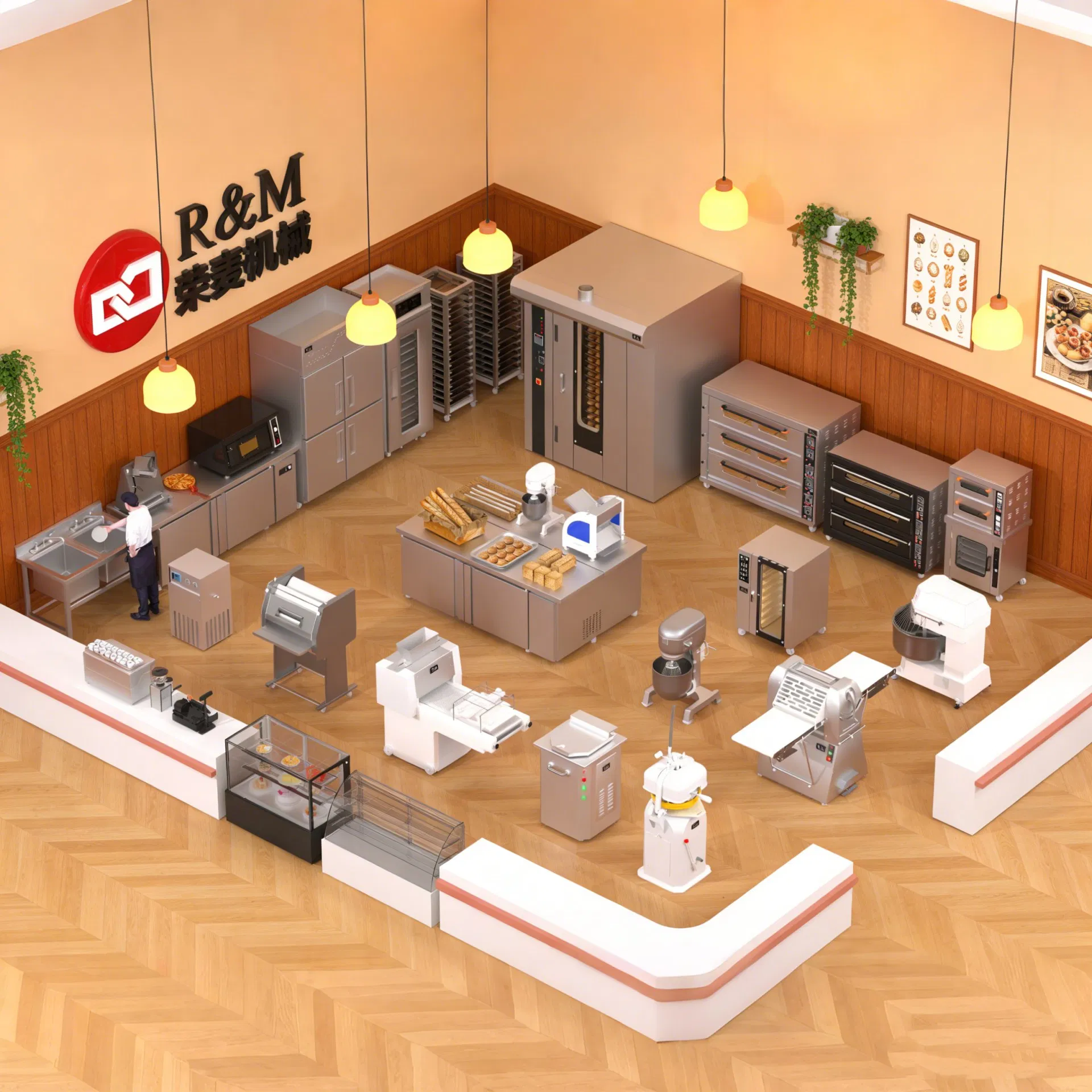 Wholesale Suppliers Industrial Vapor Used French Bread Biscuit Oven Commercial Culinary and China Mini Complete Bakery Equipment Machinery Price for Sale Cakes