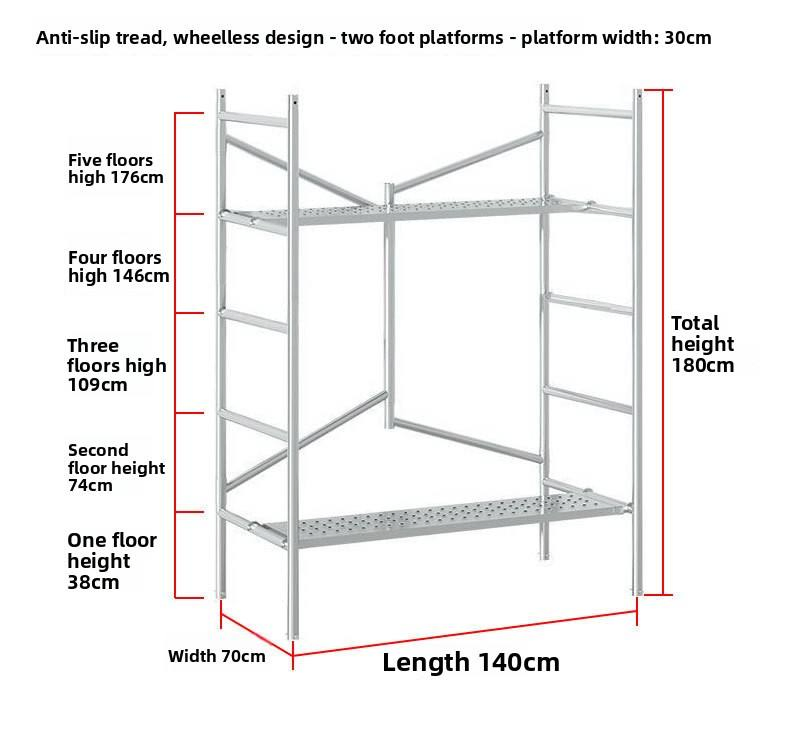 Cost-Effective Solution Foldable Mobile Scaffold Construction Site Sacffoldings