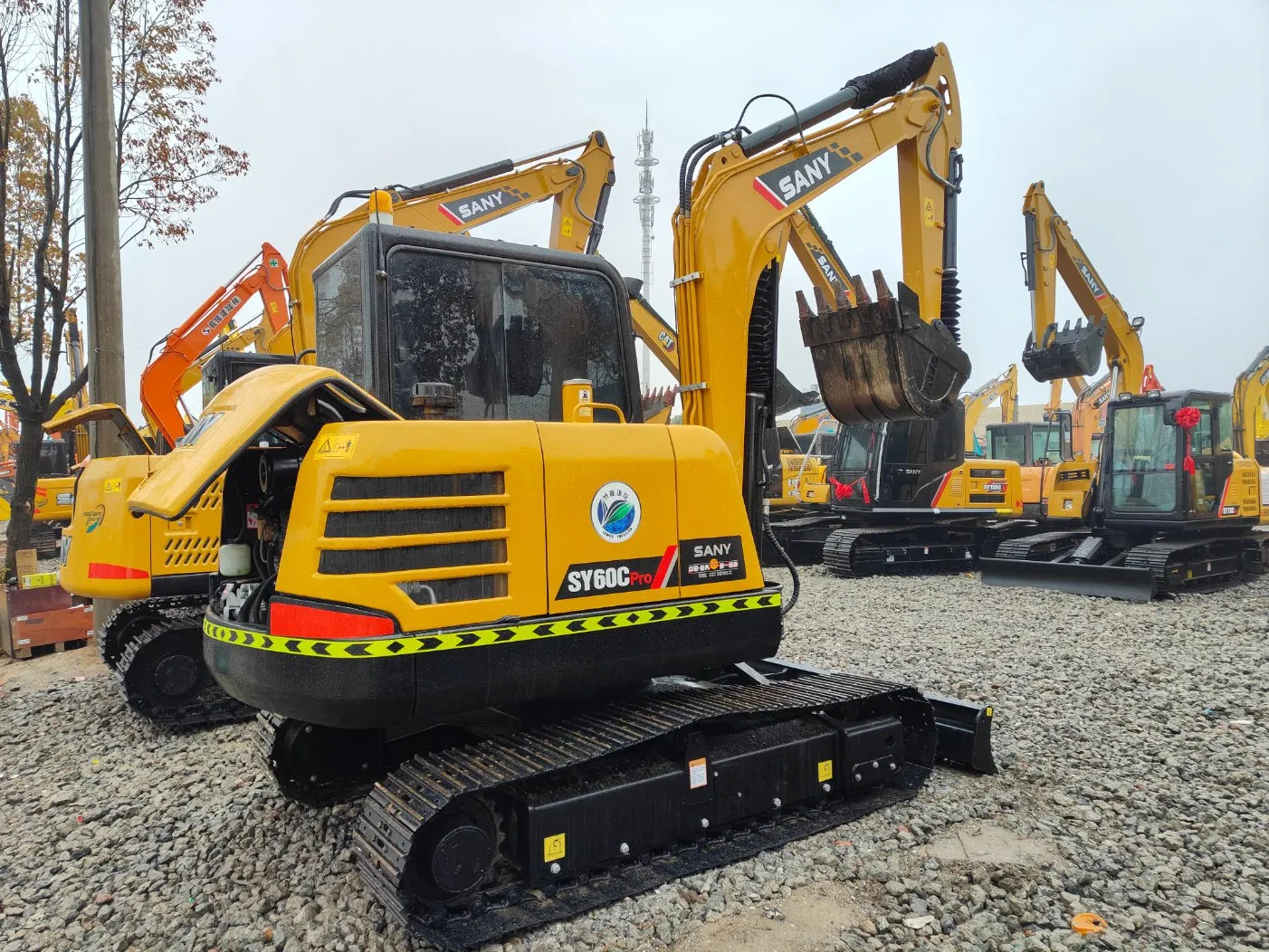 Best Price Sy60 5 Ton 6 Ton PC55 PC60 PC70 Small Mini Crawler Excavators Used Construction Equipment Second-Hand Hydraulic System Digging Machine Excavator