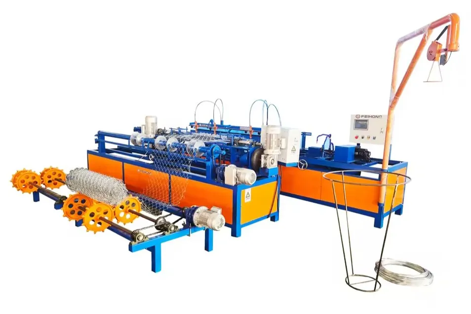 Chain Link Fence Machine Detail