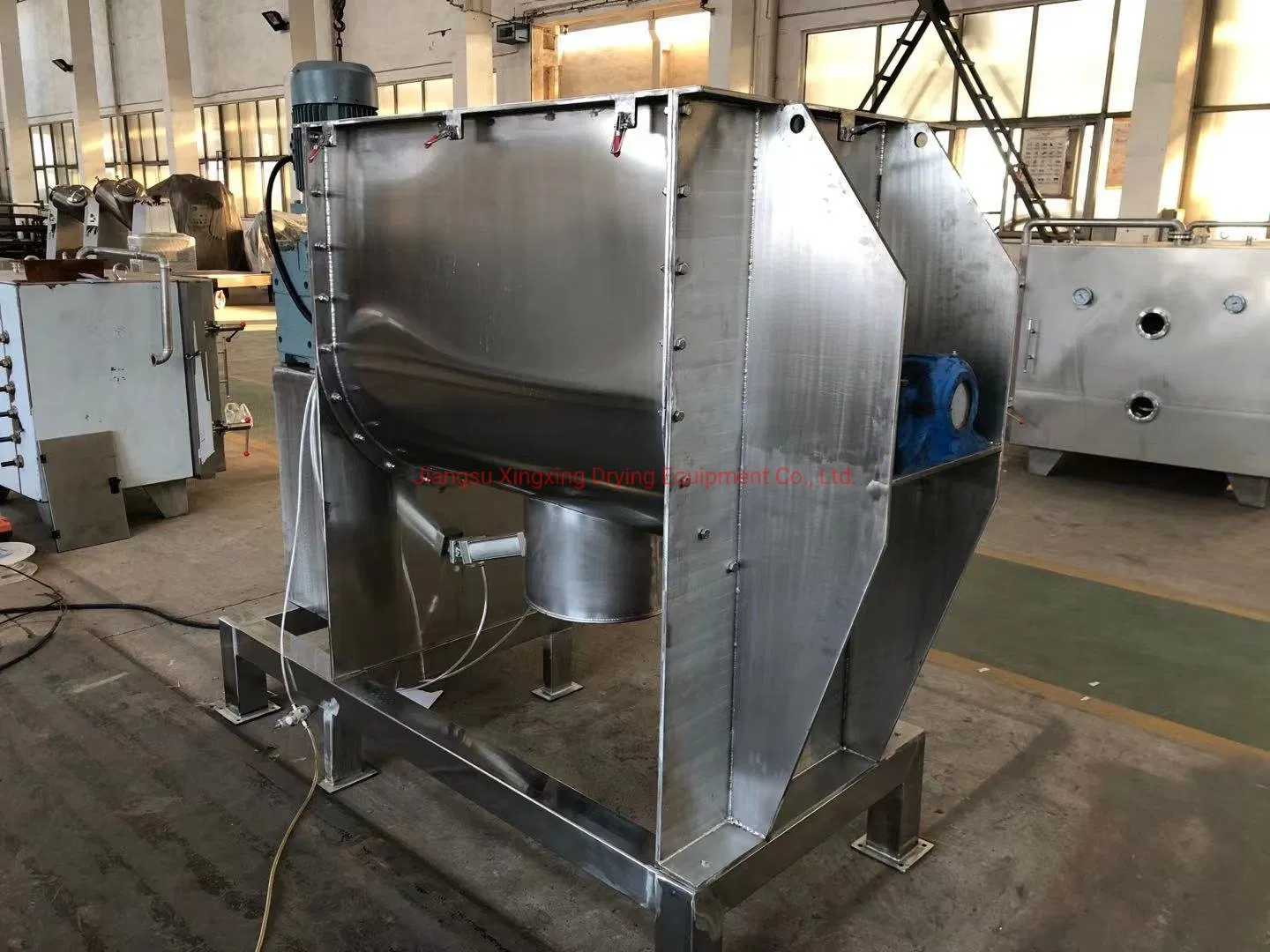 China Stainless Steel Ribbon Blender Equipment for Flavoring Powder Mixing