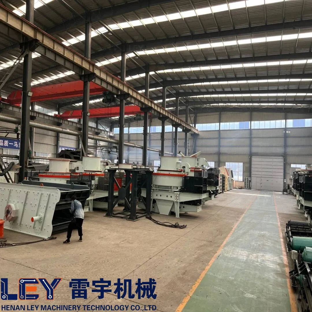 Mining Quarry Crusher / Vertical Shaft Silica Sand Production Line Sand Making Machine
