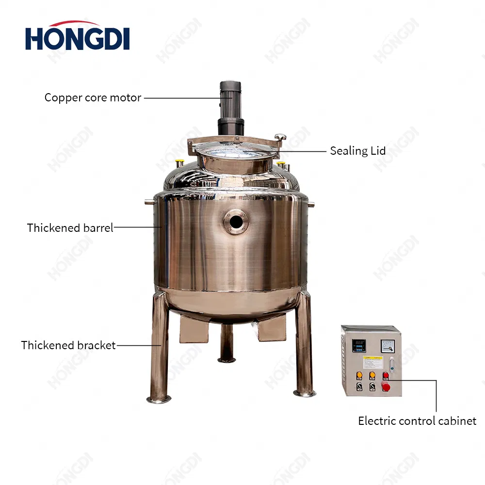 60L Stainless Steel Liquid Heating Mixing Tank for Milk Vinegar Mixing Equipment