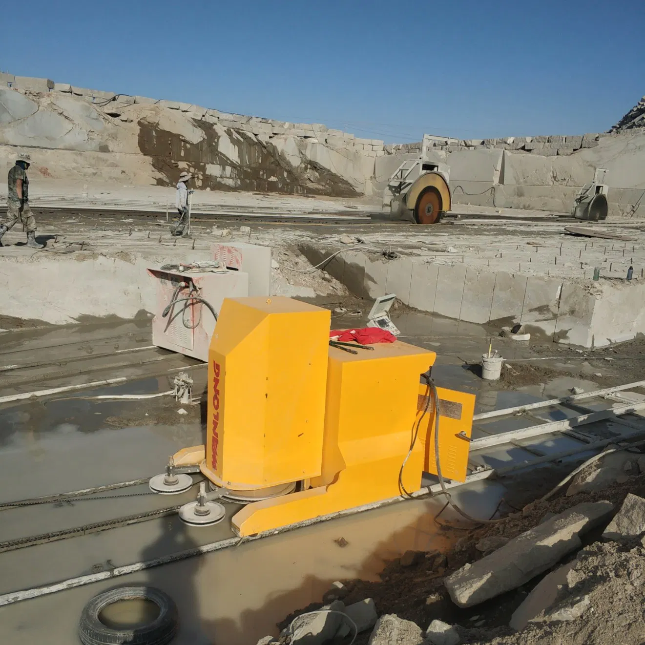 Diamond Wire Saw Machine Granite Marble Block Quarry Stone Cutting Machine