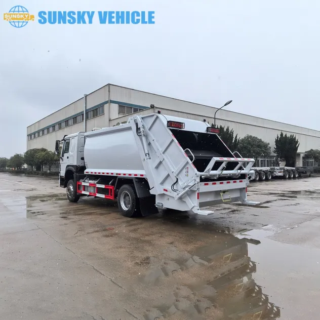 14cbm Compactor Garbage Truck Front View