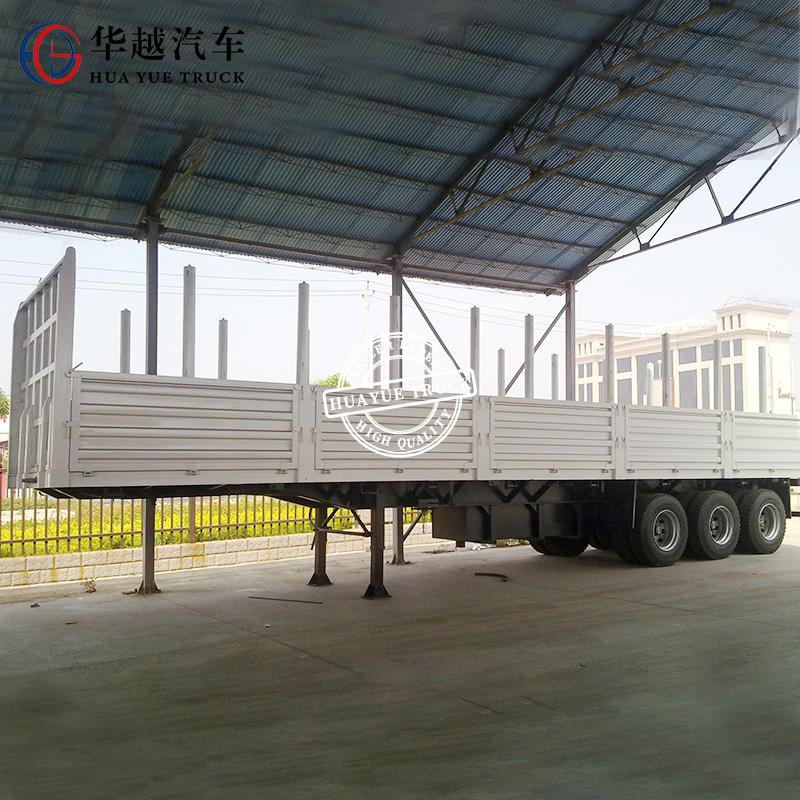 Detachable Pillar Log Hauler Flatbed Trailer with Jost Kingpin