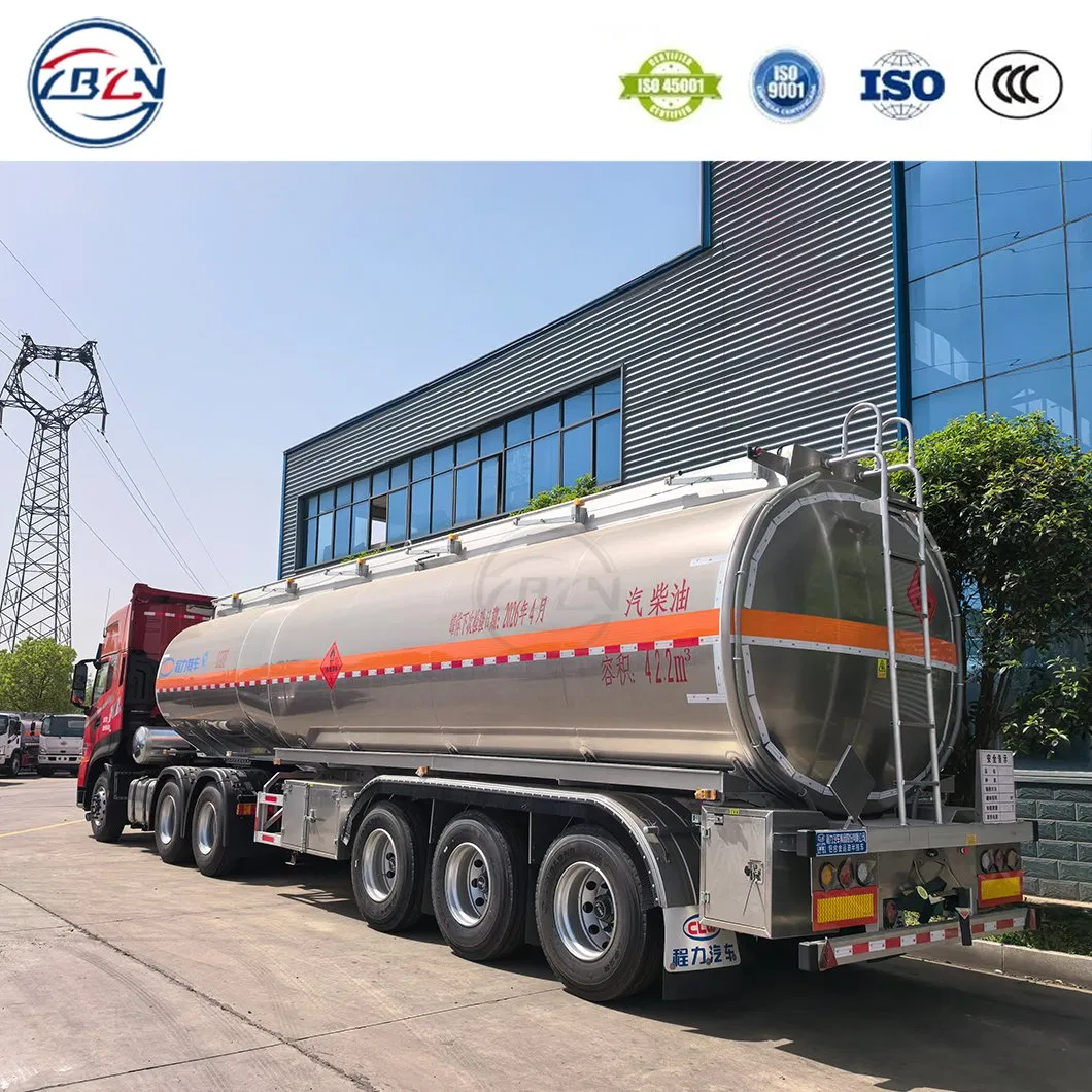 50cbm Aluminum Fuel Tank Trailer Light Weight for Long Distance Delivery Fuel Tank Truck Tanker Semi Trailer Oil Tanker Truck Factory Direct Sales