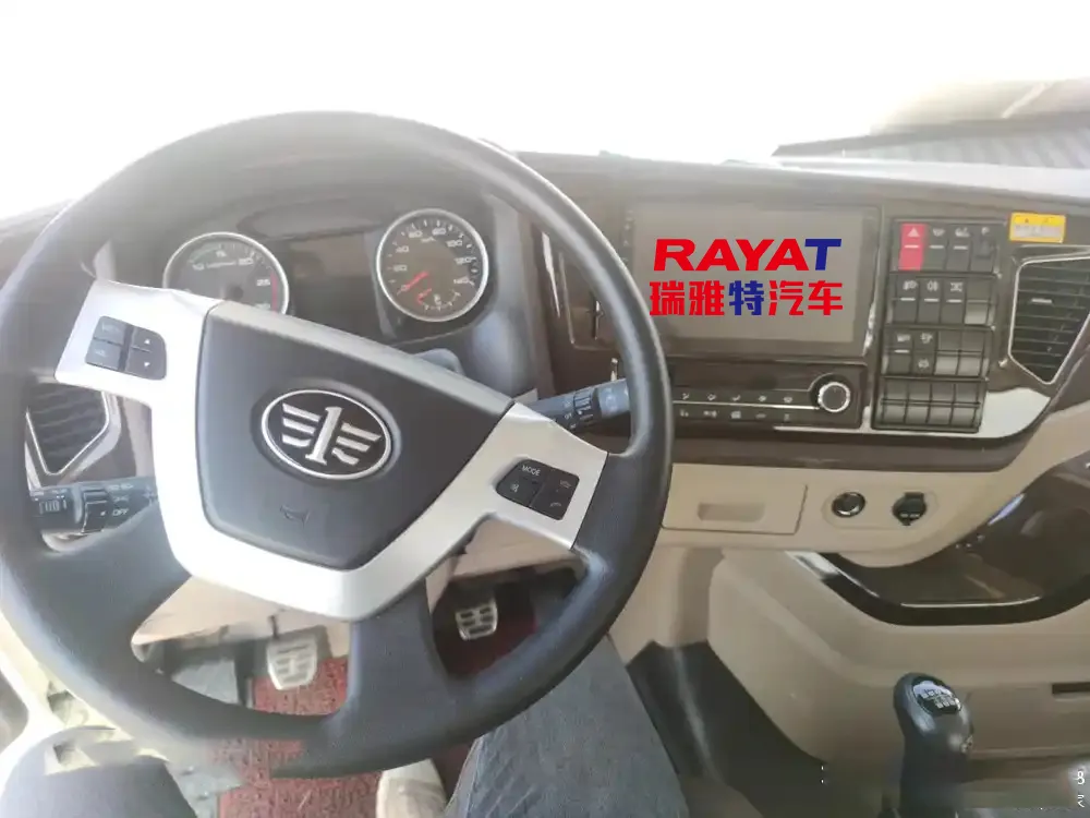 Bulk Feed Transport Truck Rear View