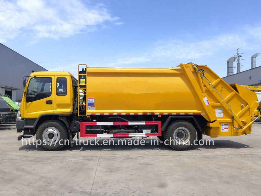 Compression Garbage Collection Compactor Recycling Truck Refuse Garbage Collector Truck Trash Waste Management Garbage Truck