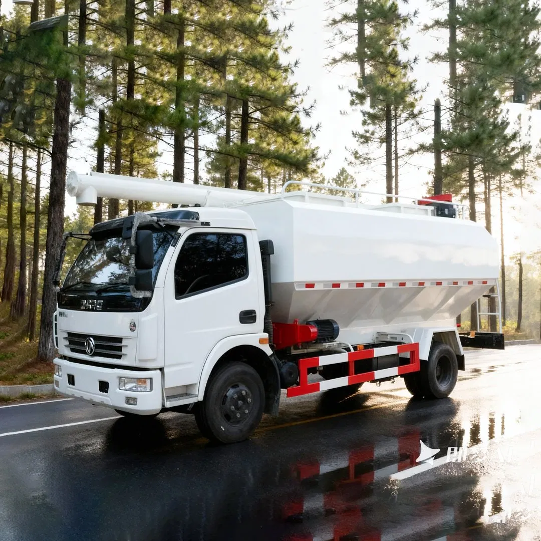 4X4 6X4 8X4 Small Mini 4 T 8 T 10 Ton 2 M³ 6 M³ 12 M³ 20 Cbm Livestock Bulk Feed Poultry Food Transport Granular Powdered Grain Divisible Warehouse Truck