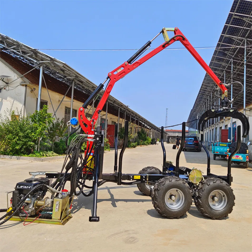 Log Grab Tractor Timber Trailer
