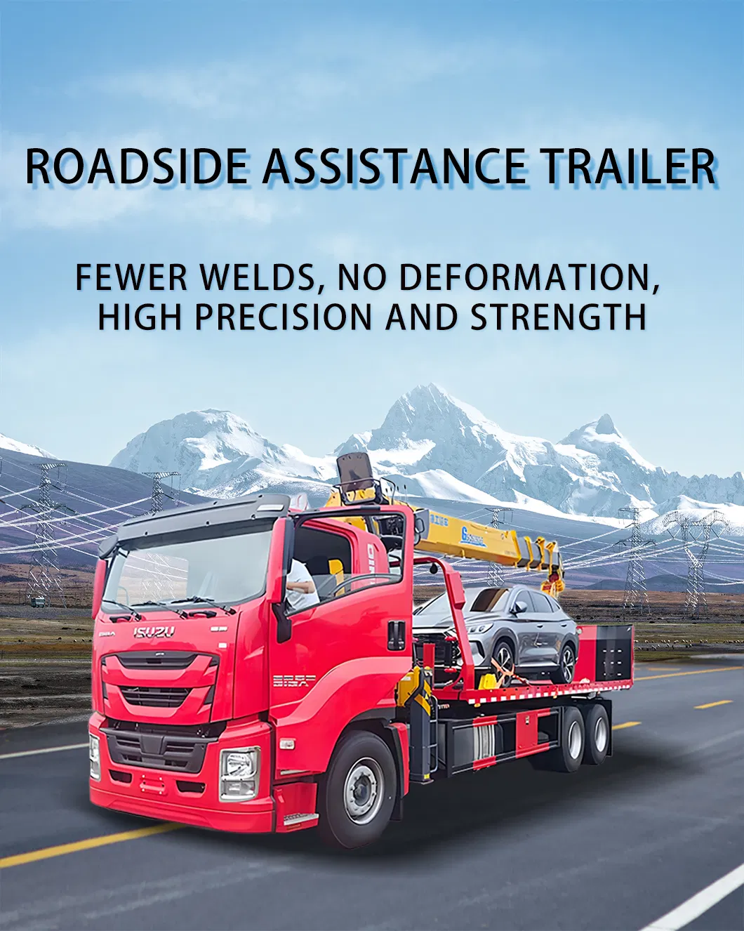 Integrated Tow Truck with Crane