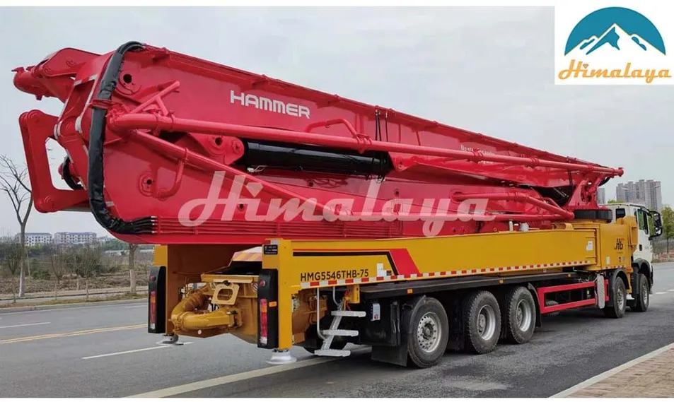 Hammer 75m Concrete Pump Truck Operation