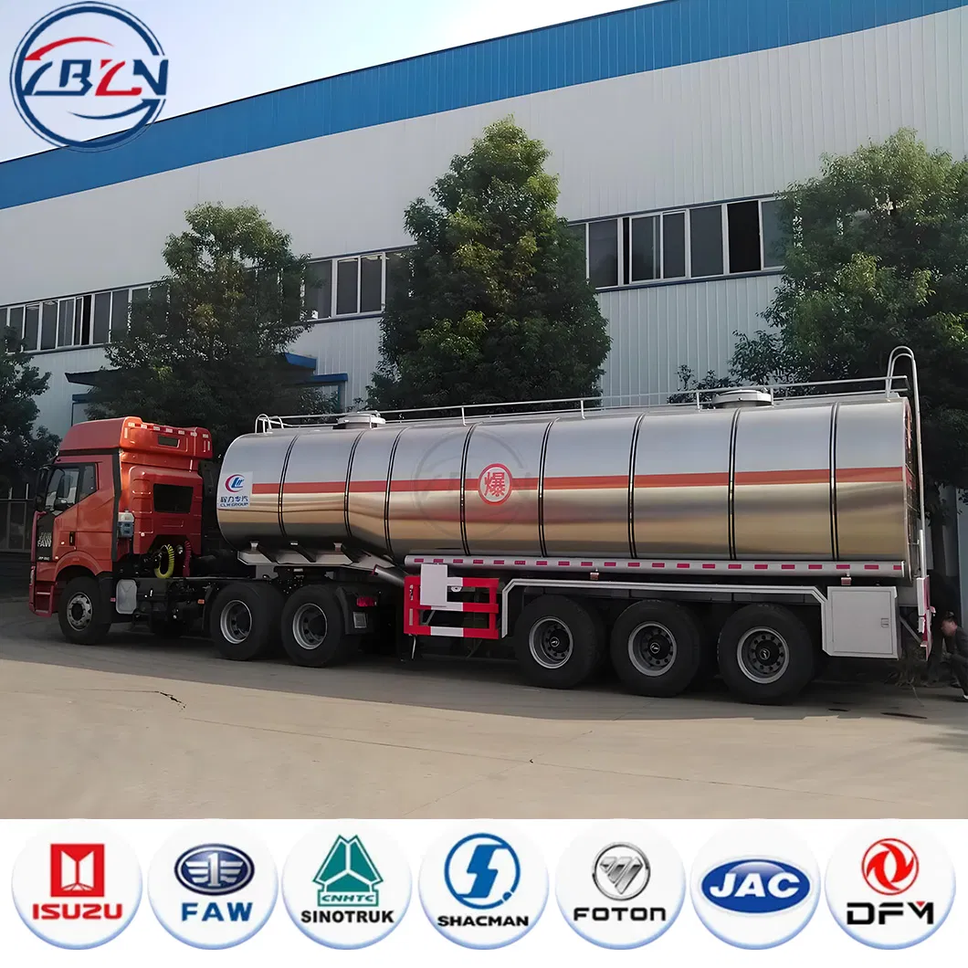 Fuel Tanker 40000/45000/50000L Oil Tank Truck Fuel Tanker Semi Trailer Aluminum Petrol Tanker Water /Milk/Edible Oil /Chemical Liquids Tank Truck Manufacturer
