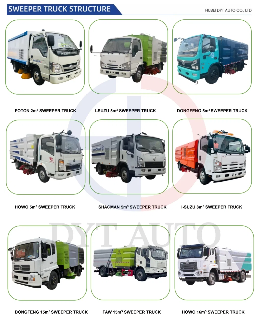 Rear View of Sweeper Truck