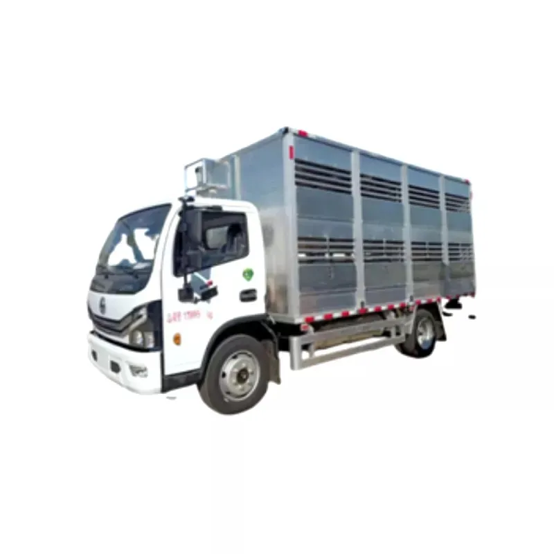 Livestock Transport Truck Side View