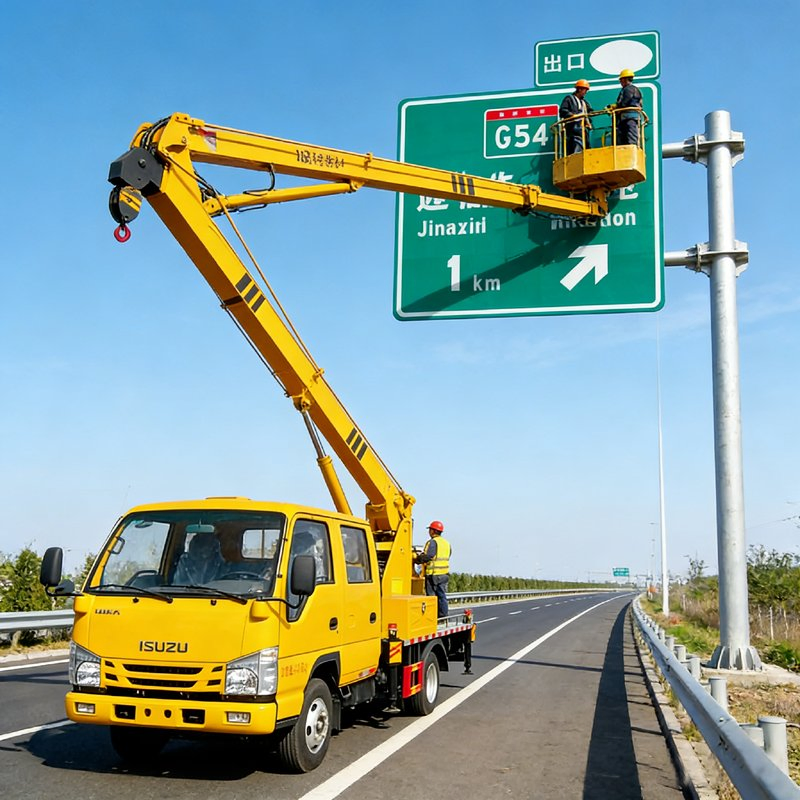 Best-Selling I-Suzu Aerial Work Truck with 33m Platform Diesel Manual Transmission Manufacturer Low Price New Condition