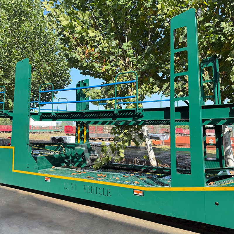 Luyi 8-Car Double Deck Multifunctional Trailer 3-Axle Auto Hauler Container Transport Semi Trailer