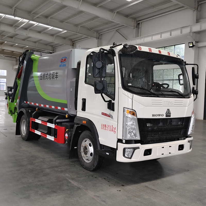 HOWO 6cmb Mini Compactor Garbage Truck, Highly Efficient Garbage Disposal