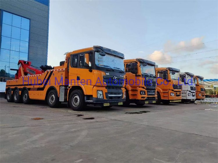 Shacman X3000 50t 30t 30ton 50ton Wrecker Tow Truck with 360 Degree Rotary Crane