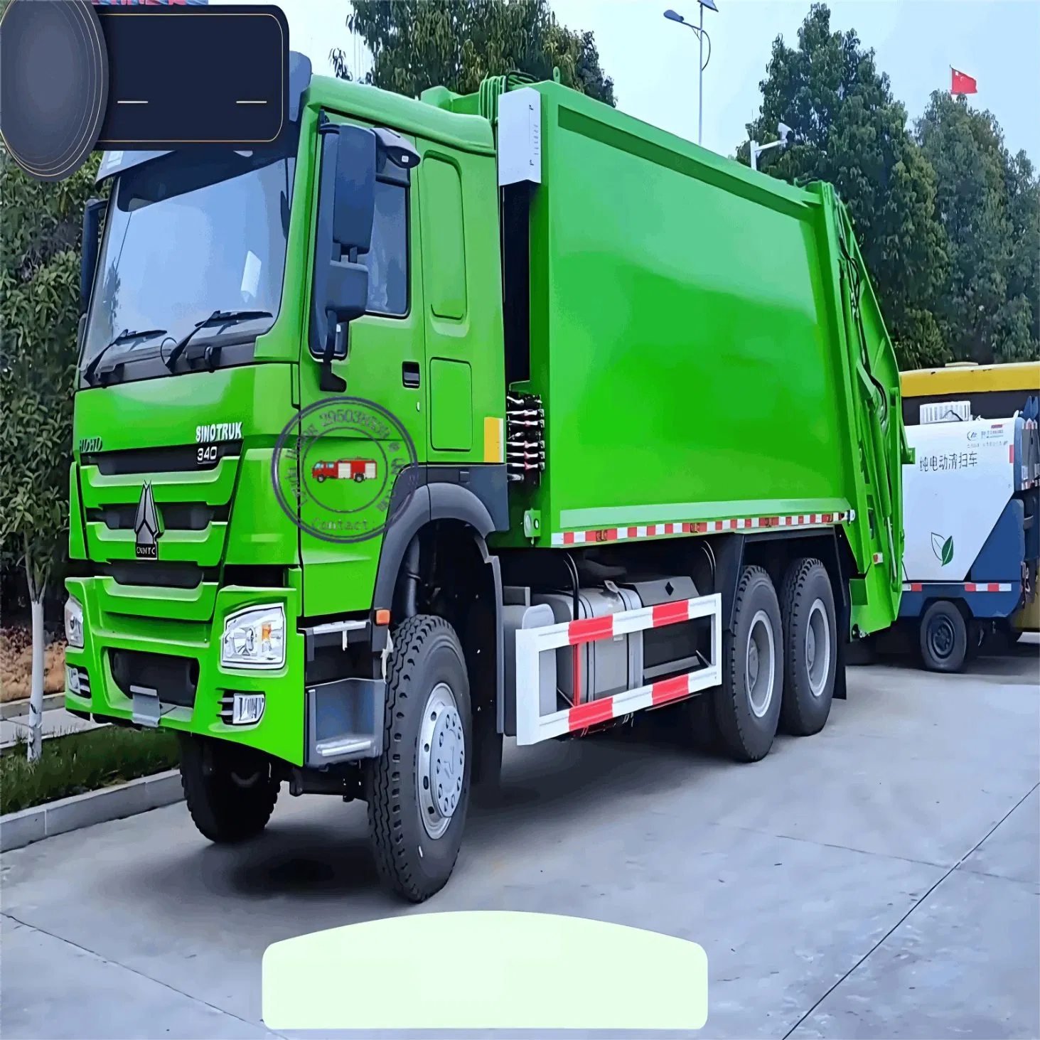 Advanced HOWO Durable High-Capacity 18m3 20m3 Compactor Garbage Truck for Sale