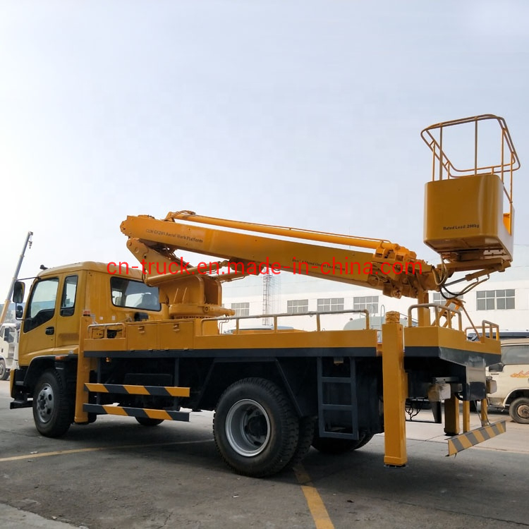 China Factory Made Bucket Lifting Vehicle Isulated Aerial Work Platform Truck