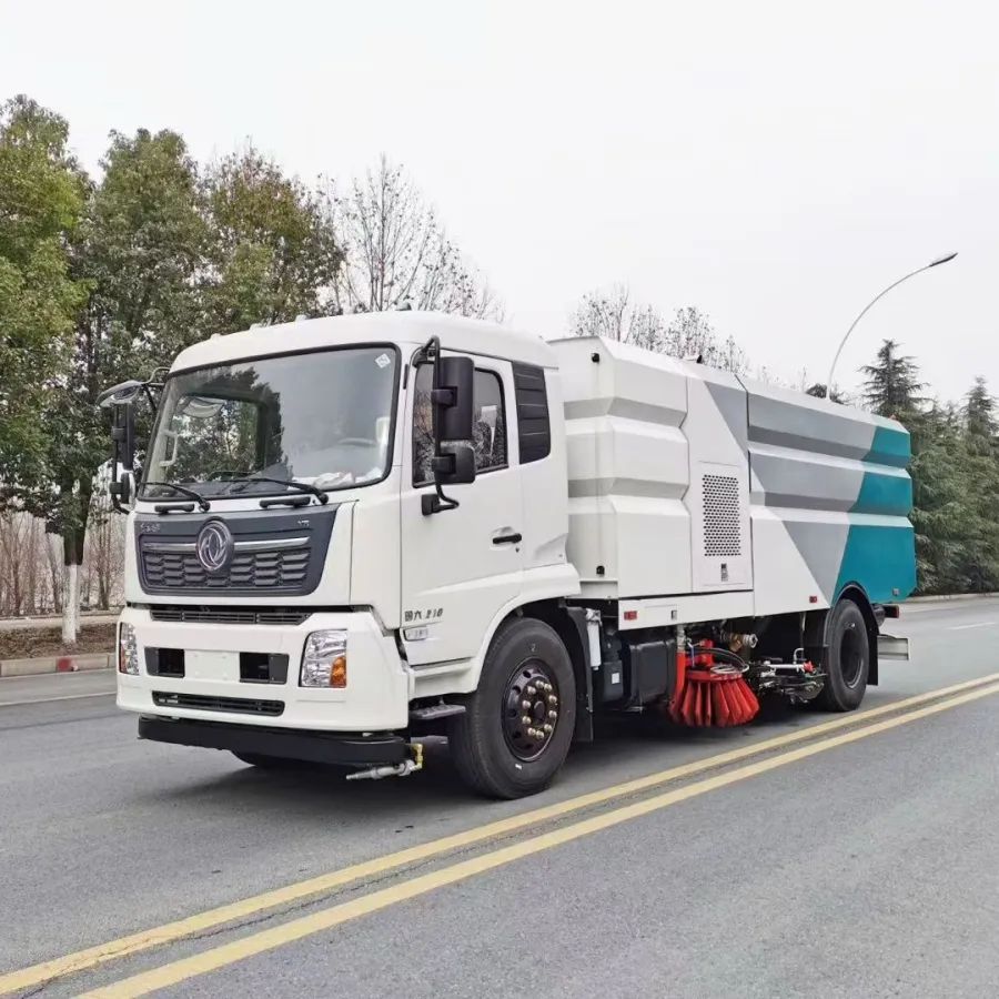 Road Sweeping Truck View 1