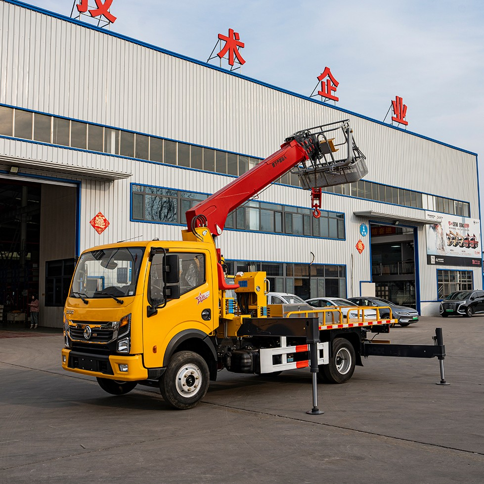 Hot Sale Dongfeng 6.3 Ton Multi-Functional Truck Crane Telescopic Straight Boom Mobile Crane for Export